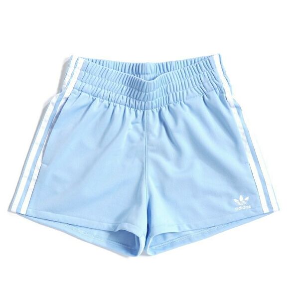 Adidas Originals Three Stripes Shorts Blue White - Picture 8 of 9